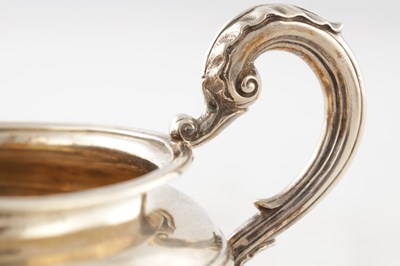 Lot 161 - A GEORGE IV SILVER THREE PIECE TEA SET