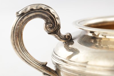 Lot 161 - A GEORGE IV SILVER THREE PIECE TEA SET