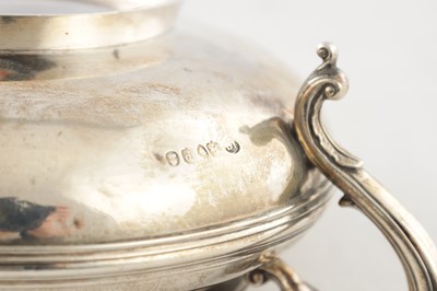 Lot 161 - A GEORGE IV SILVER THREE PIECE TEA SET