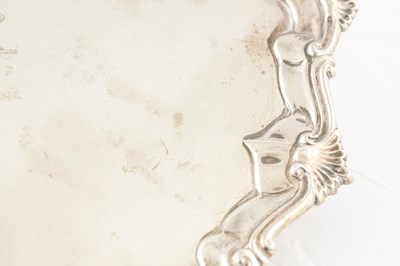 Lot 185 - A GEORGE III SILVER SALVER