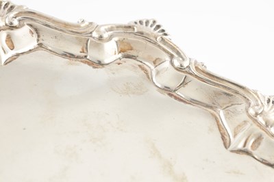 Lot 185 - A GEORGE III SILVER SALVER