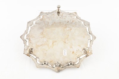 Lot 185 - A GEORGE III SILVER SALVER