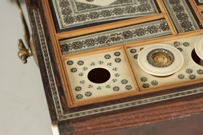 Lot 482 - A LARGE EARLY 19TH CENTURY ANGLO INDIAN WORKBOX
