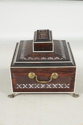Lot 482 - A LARGE EARLY 19TH CENTURY ANGLO INDIAN WORKBOX