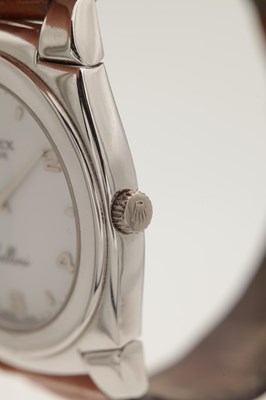Lot 1231 - A GENTLEMAN'S 18CT WHITE GOLD ROLEX CELLINI MANUAL WIND WRISTWATCH