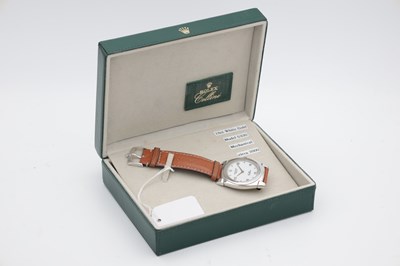 Lot 1231 - A GENTLEMAN'S 18CT WHITE GOLD ROLEX CELLINI MANUAL WIND WRISTWATCH