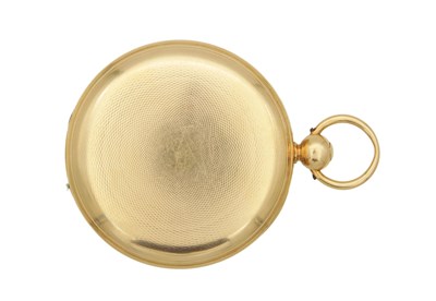 Lot 1195 - VULLIAMY, LONDON. A 19TH CENTURY 18CT GOLD FULL HUNTER POCKET WATCH