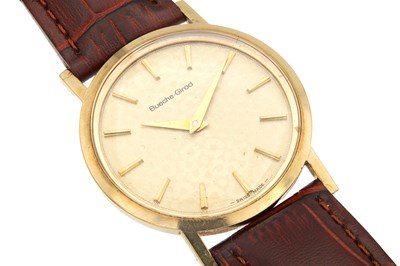 Lot 1245 - A GENTLEMAN'S 9CT GOLD MANUAL WIND BUECHE GIROD WRISTWATCH