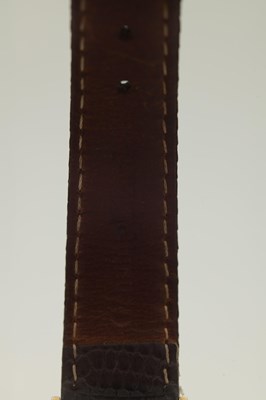 Lot 1237 - AN 18CT GOLD AND DIAMOND SET PIAGET "ELLIPSE" MANUAL WIND WRISTWATCH