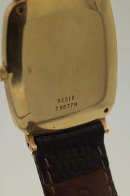Lot 1237 - AN 18CT GOLD AND DIAMOND SET PIAGET "ELLIPSE" MANUAL WIND WRISTWATCH