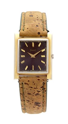 Lot 1206 - AN 18CT YELLOW AND WHITE GOLD PIAGET MANUAL WIND WRISTWATCH