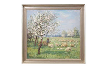 Lot 687 - CARL MULLER BAUMGARTEN (1879 - 1964). OIL ON CANVAS