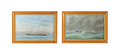 Lot 657 - A PAIR OF 19TH CENTURY GOUACHES OF SHIPS