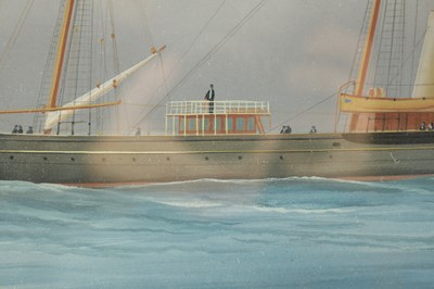 Lot 657 - A PAIR OF 19TH CENTURY GOUACHES OF SHIPS