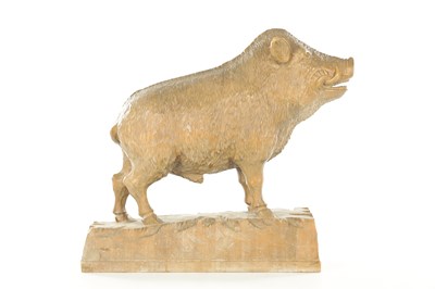 Lot 791 - A LARGE BLACK FOREST CARVED SCULPTURE