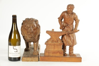 Lot 828 - TWO LATE 20TH CENTURY CARVINGS
