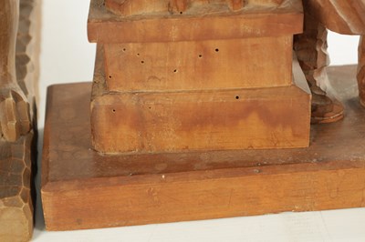 Lot 828 - TWO LATE 20TH CENTURY CARVINGS