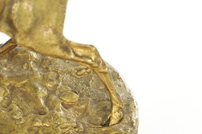 Lot 888 - AFTER JULES MENE. A FRENCH 19TH CENTURY GILT BRONZE SCULPTURE
