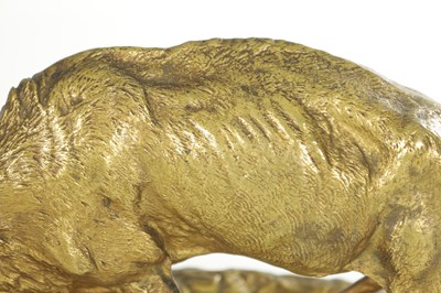 Lot 888 - AFTER JULES MENE. A FRENCH 19TH CENTURY GILT BRONZE SCULPTURE