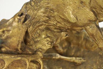 Lot 888 - AFTER JULES MENE. A FRENCH 19TH CENTURY GILT BRONZE SCULPTURE