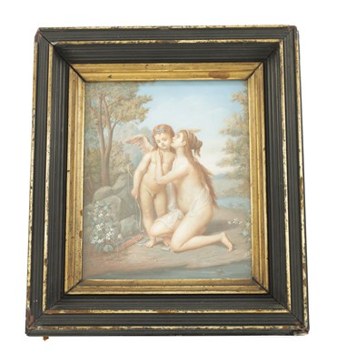Lot 736 - AN 18TH CENTURY FRENCH GOUACHE AND WATERCOLOUR