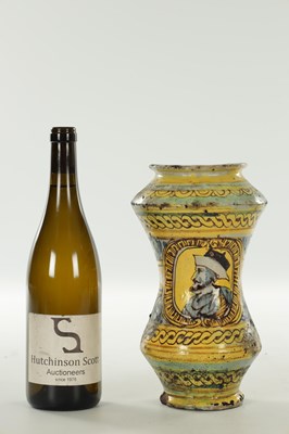 Lot 41 - A SICILIAN MAIOLICA ALBARELLO JAR