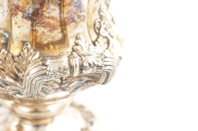 Lot 167 - A PAIR OF OLD SHEFFIELD SILVER PLATED CAMPANA SHAPED CHAMPAGNE COOLERS