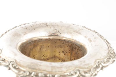 Lot 167 - A PAIR OF OLD SHEFFIELD SILVER PLATED CAMPANA SHAPED CHAMPAGNE COOLERS