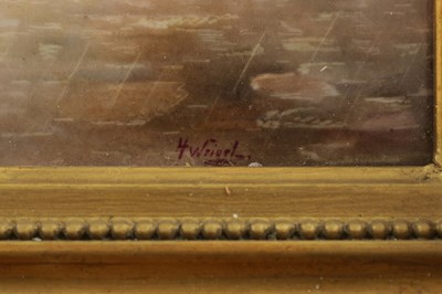 Lot 60 - A 19TH CENTURY FRAMED BERLIN PAINTED PORCELAIN PLAQUE