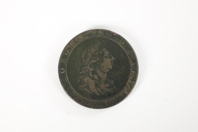 Lot 302 - A GEORGE III CARTWHEEL TYPE TWO PENCE PIECE COIN
