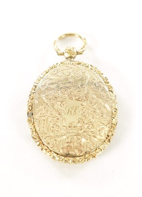 Lot 339 - A LATE 19TH CENTURY GOLD METAL LOCKET
