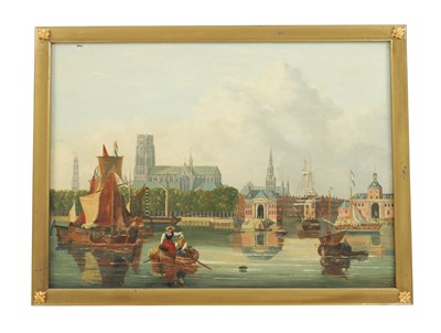 Lot 677 - A 19TH CENTURY DUTCH OIL ON BOARD
