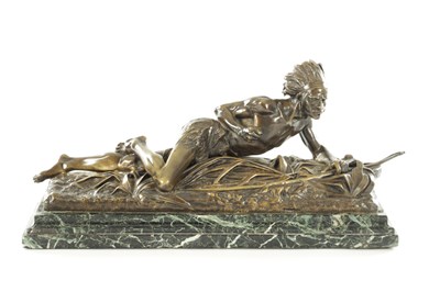 Lot 1101 - EDWARD DROUT (FRENCH 1859-1945) A LATE 19TH CENTURY PATINATED BRONZE FIGURAL SCULPTURE