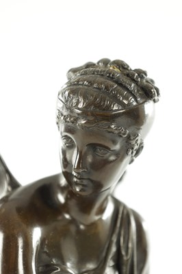 Lot 1054 - ATT. ETIENNE HENRI DUMAIGE (FRENCH, 1830-1888) A LATE 19TH CENTURY PATINATED BRONZE SCULPTURE