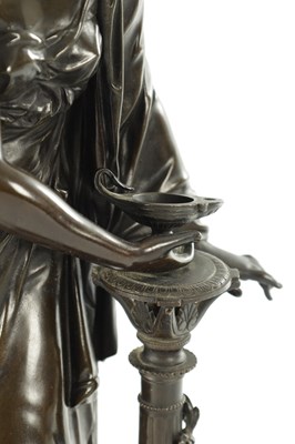 Lot 1054 - ATT. ETIENNE HENRI DUMAIGE (FRENCH, 1830-1888) A LATE 19TH CENTURY PATINATED BRONZE SCULPTURE