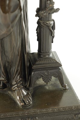 Lot 1054 - ATT. ETIENNE HENRI DUMAIGE (FRENCH, 1830-1888) A LATE 19TH CENTURY PATINATED BRONZE SCULPTURE