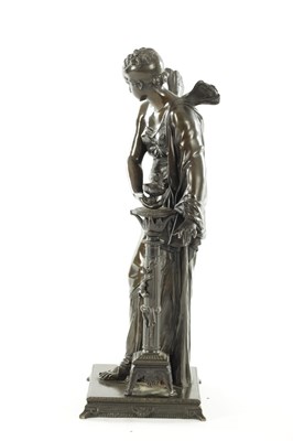 Lot 1054 - ATT. ETIENNE HENRI DUMAIGE (FRENCH, 1830-1888) A LATE 19TH CENTURY PATINATED BRONZE SCULPTURE