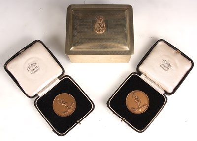 Lot 197 - Of Military Interest
 Two cased Bronzed CERTA...