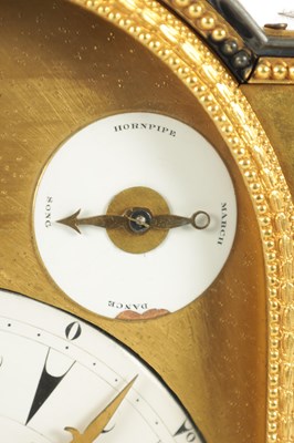 Lot 1392 - GEORGE PRIOR, LONDON. A SMALL AND FINE GEORGE III ORMOLU CASED MUSICAL BRACKET CLOCK