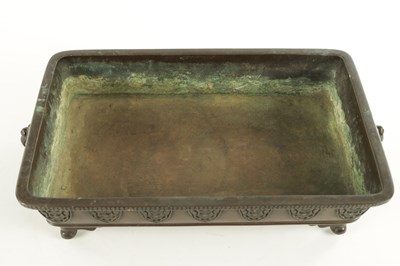 Lot 417 - A JAPANESE BRONZE MEIJI PERIOD BONSAI JARDINIERE STAND