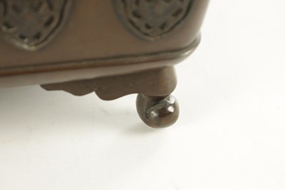 Lot 417 - A JAPANESE BRONZE MEIJI PERIOD BONSAI JARDINIERE STAND