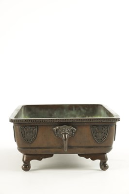 Lot 417 - A JAPANESE BRONZE MEIJI PERIOD BONSAI JARDINIERE STAND