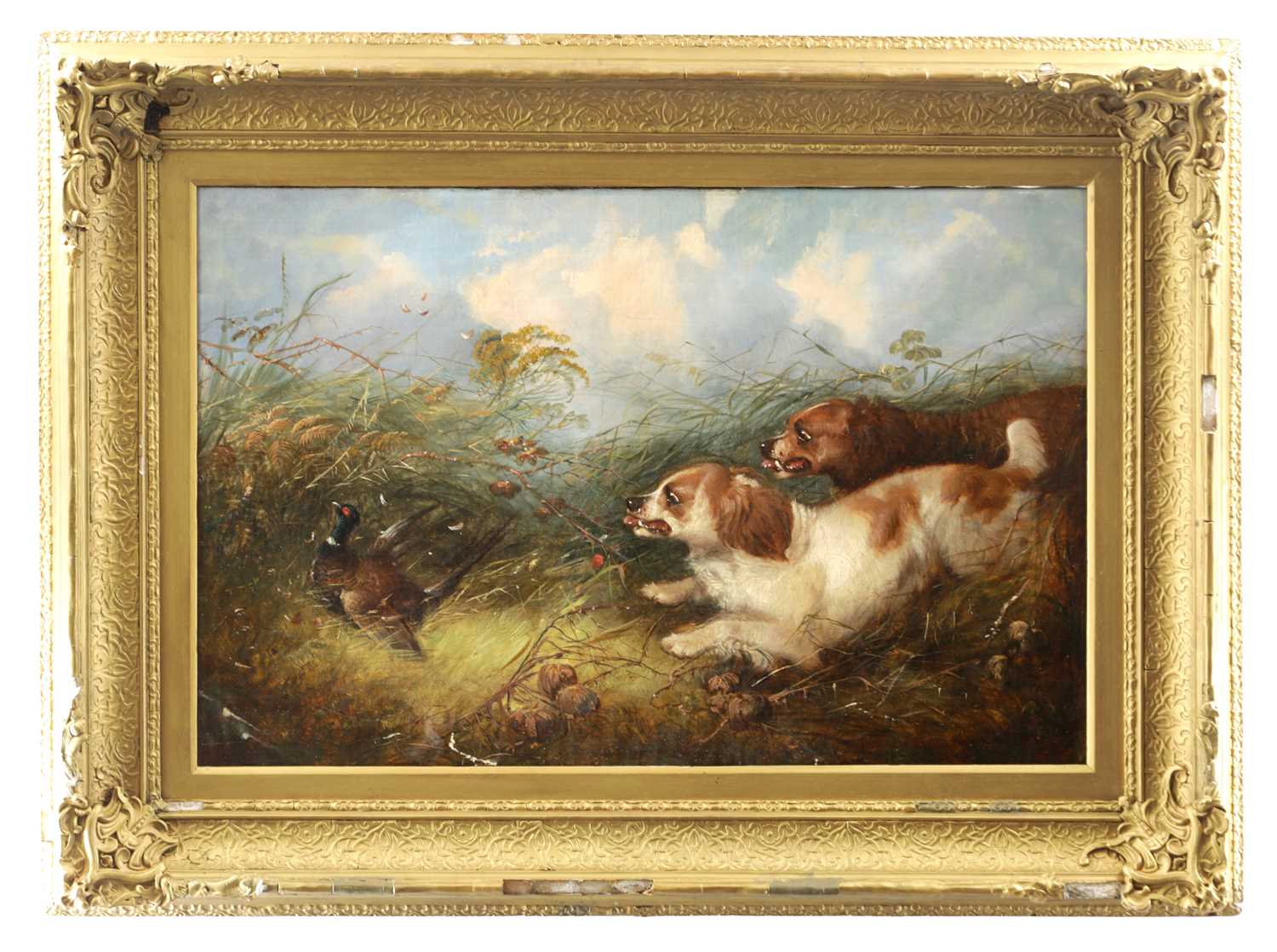 Lot 722 - GEORGE ARMFIELD (BRITISH 1808-1893) A 19TH CENTURY OIL ON CANVAS