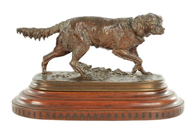 Lot 967 - PIERRE-JULES MENE (1810-1879). A LATE 19TH CENTURY PATINATED ANIMALIER BRONZE SCULPTURE