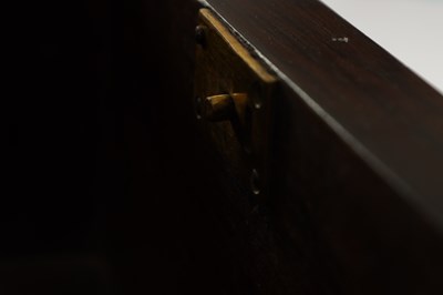 Lot 778 - A LARGE LATE 17TH CENTURY OYSTER CUT KINGWOOD VENEERED COFFRE FORT