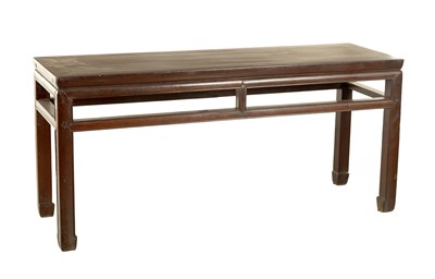 Lot 511 - A 19TH CHINESE HARDWOOD LOW TABLE