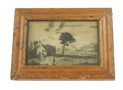 Lot 741 - AN 18TH CENTURY SILK EMBROIDERY OF SMALL SIZE