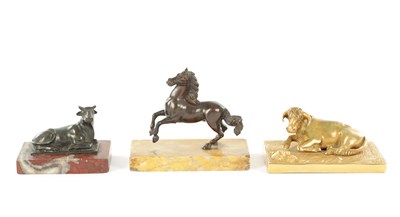 Lot 1046 - THREE 19TH CENTURY GRAND TOUR BRONZE SCULPTURES