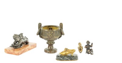 Lot 1142 - A COLLECTION OF BRONZE SCULPTURES