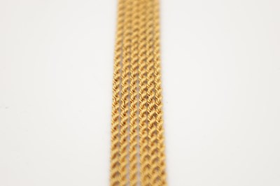 Lot 393 - A 15CT GOLD TRIPLE ROPE TWIST CHAIN NECKLACE